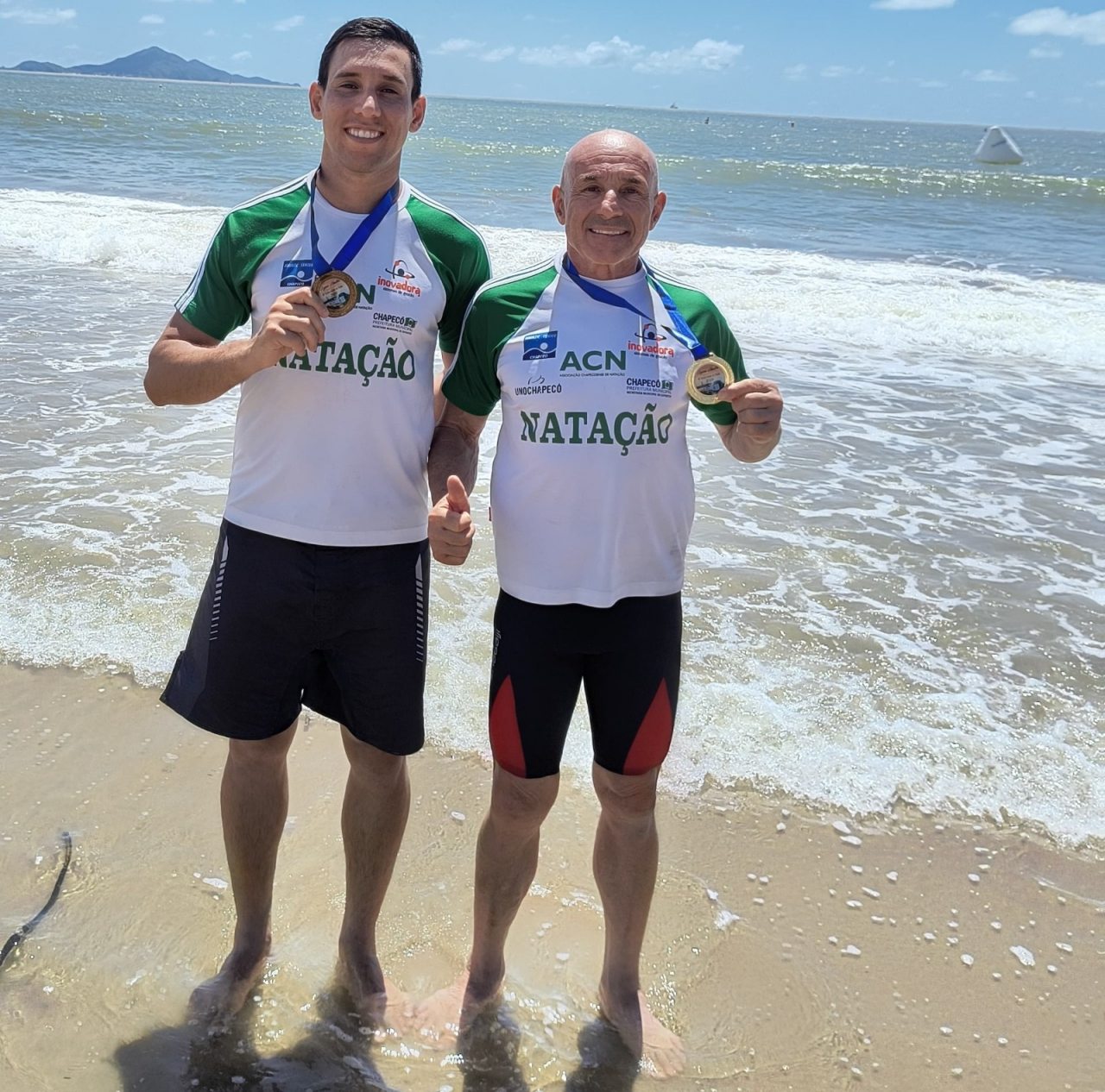 Natação de Chapecó conquista mais medalhas em águas abertas DI